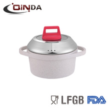 Casserole / aluminium non-stick pot/die casting cookware